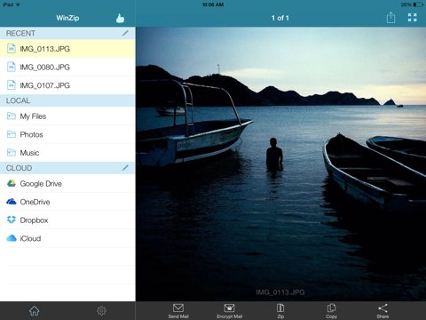 WinZip 软件截图