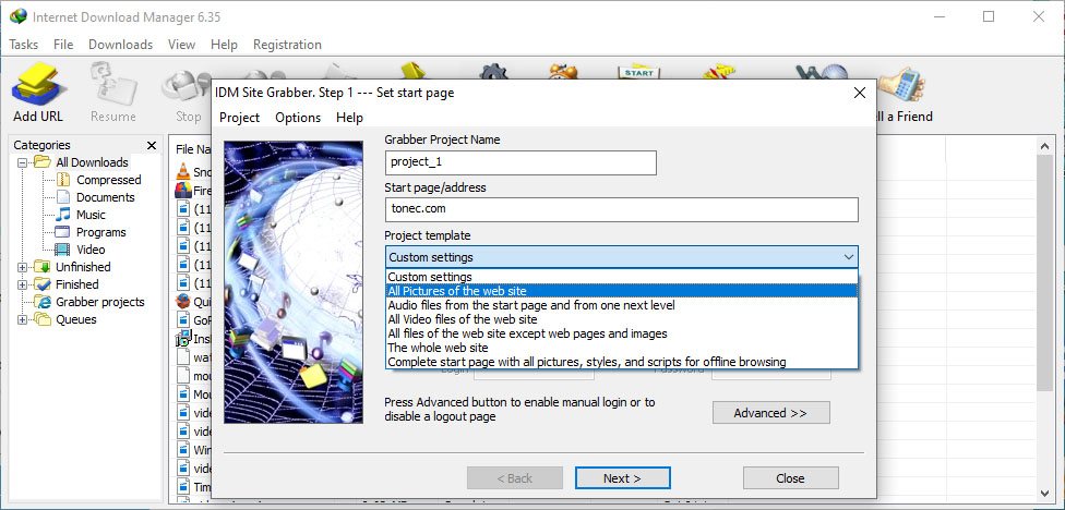 Internet Download Manager 软件截图
