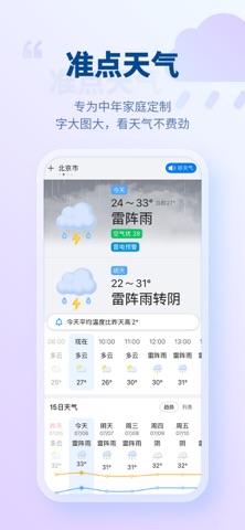 准点天气 软件截图