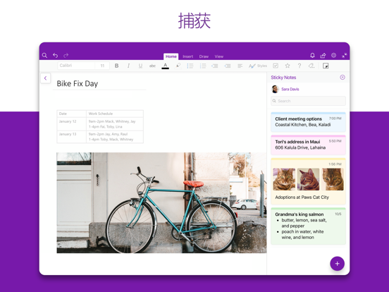 OneNote 软件截图