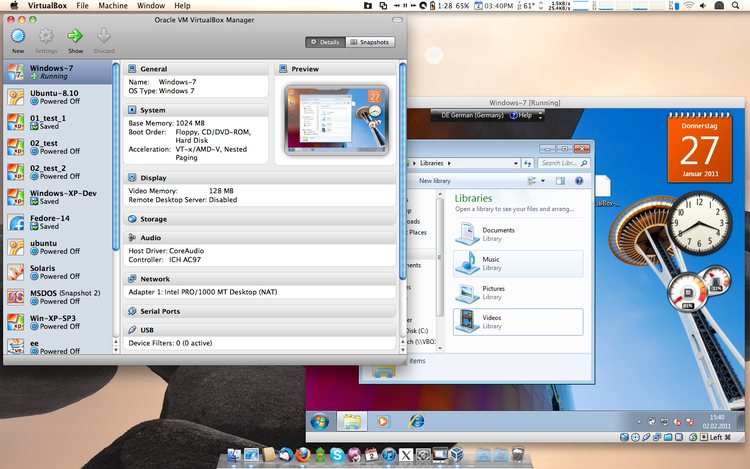 VirtualBox 软件截图