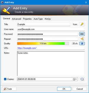 KeePass 软件截图