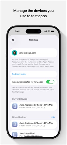 TestFlight 软件截图