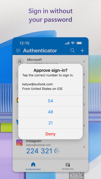 Microsoft Authenticator 软件截图