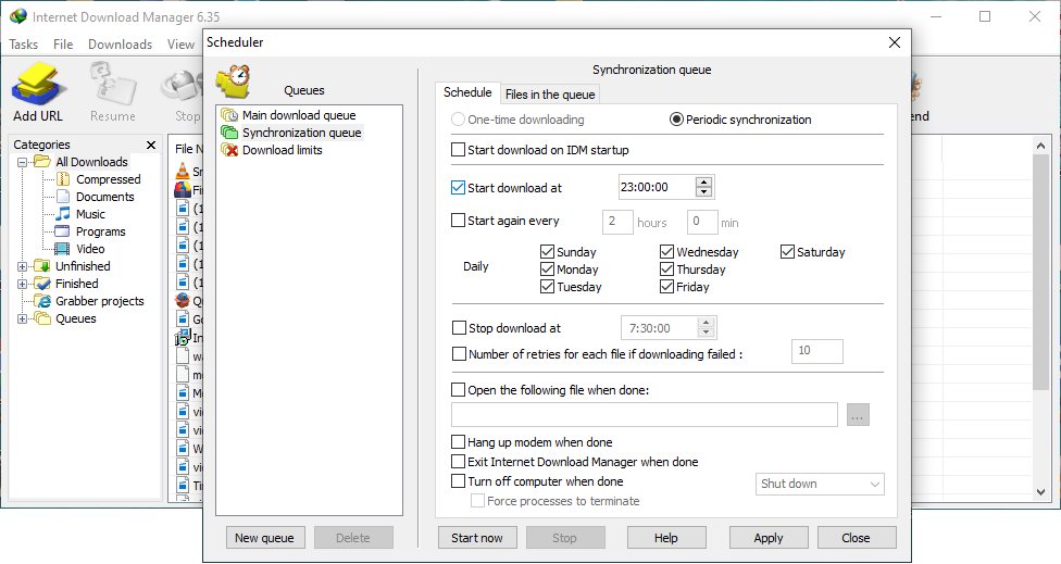 Internet Download Manager 软件截图