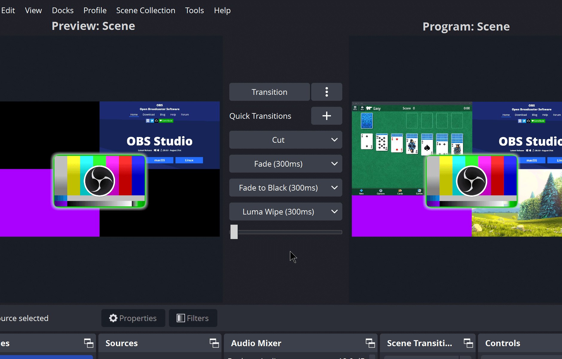 OBS Studio 软件截图