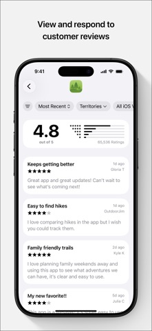 App Store Connect 软件截图