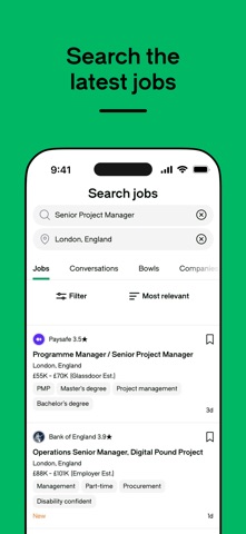 Glassdoor 软件截图