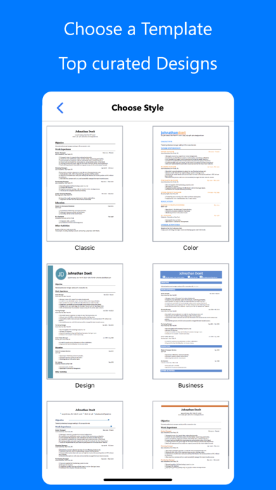 Resume.io 软件截图
