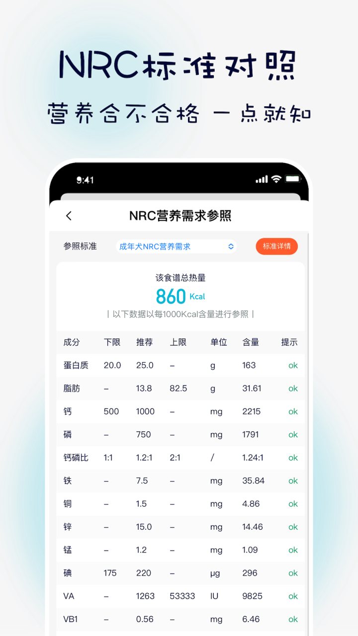 嗷呜猫狗食谱 软件截图