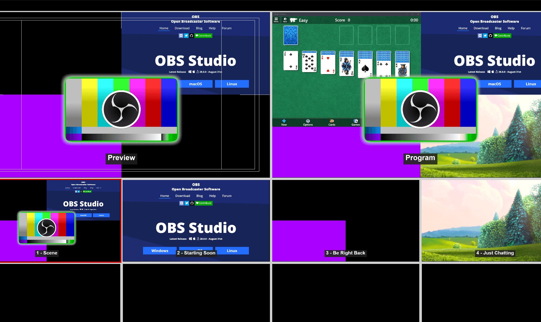 OBS Studio 软件截图