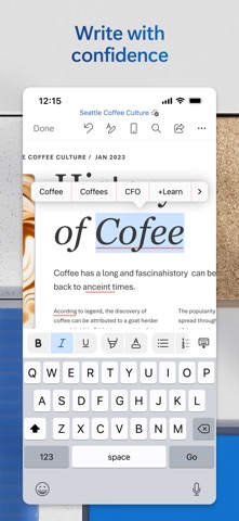 Microsoft Word 软件截图