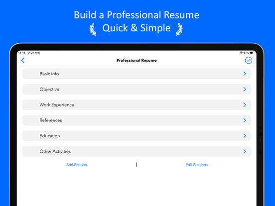 Resume.io 软件截图